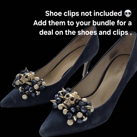 🌷Nine West blue suede pumps 💙 - Picture 8 of 8